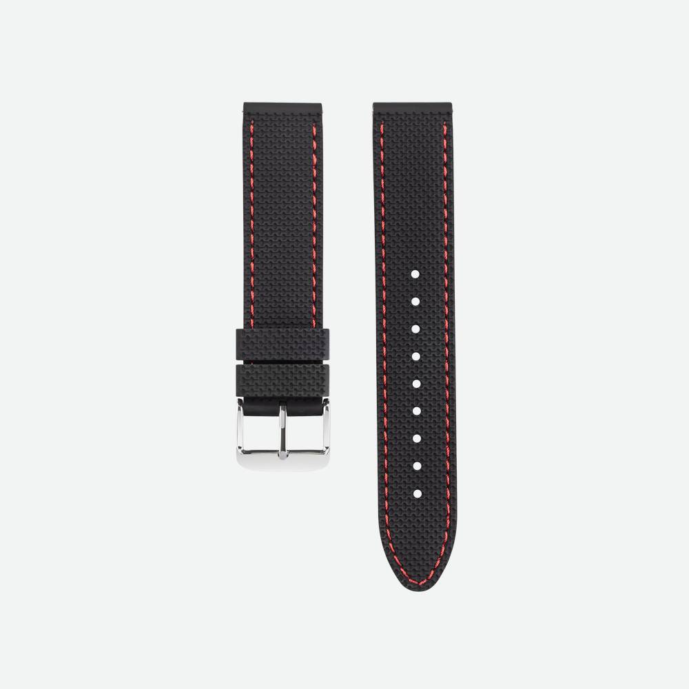 Bracelet montre sport silicone noir coutures rouges I Seiko site officiel 